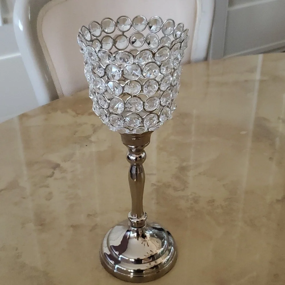 Z Gallerie Crystal Candlestick Nwot